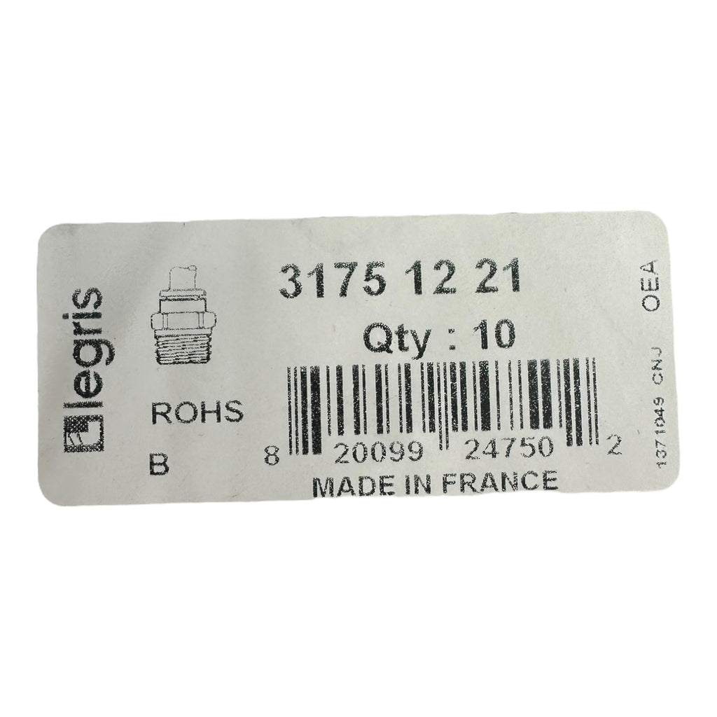 9x Legris 31751221 Steckanschluss gerade G3/8 – Ø12 mm Pneumatikanschluss NEU