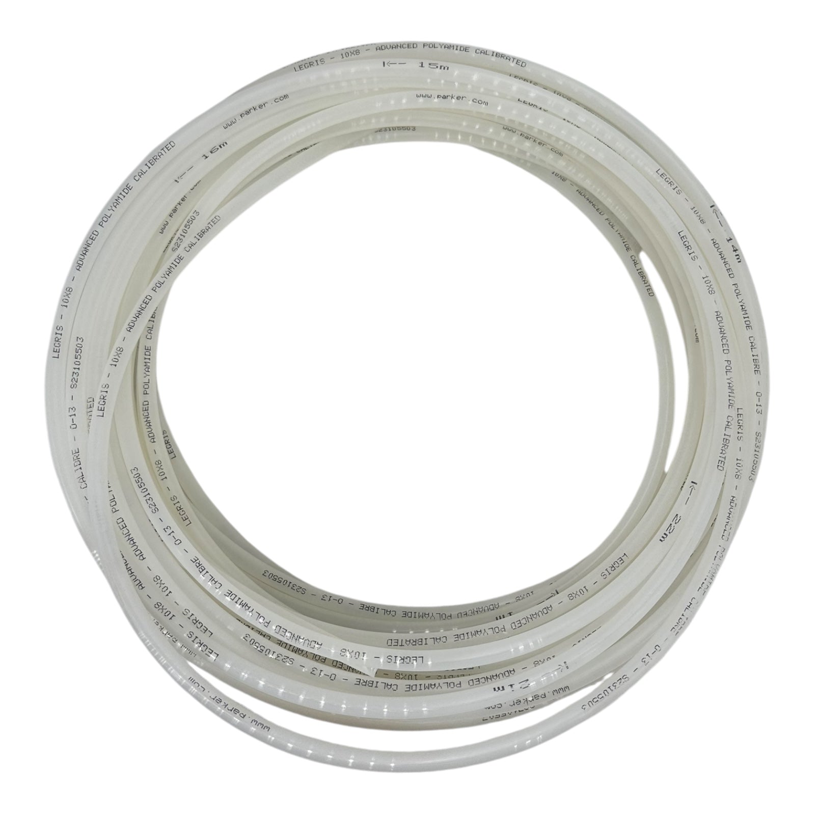 2x Parker Legris 1025P10 00 Polyamid-Schlauch 10x8mm Klar 25m Nylon Tubing