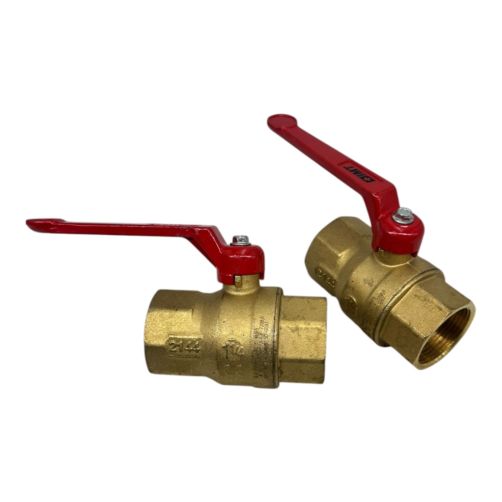2x IMT Kugelhahn DN32 PN10 Messing Innengewinde 1¼” DVGW EN331 Gas Wasser