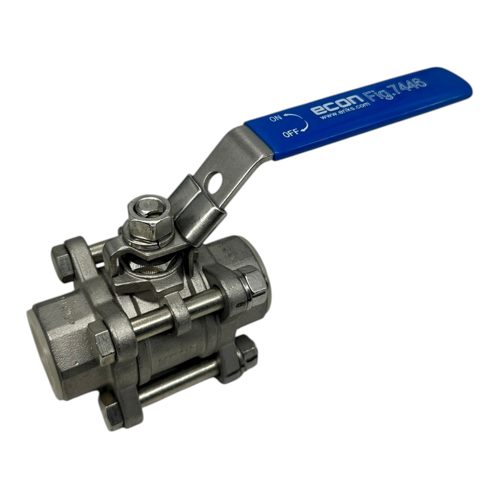 Econ Kugelhahn 3/4” Edelstahl 1.4408 PN63 Fig.7446 3-teilig IG Ventil Industrie