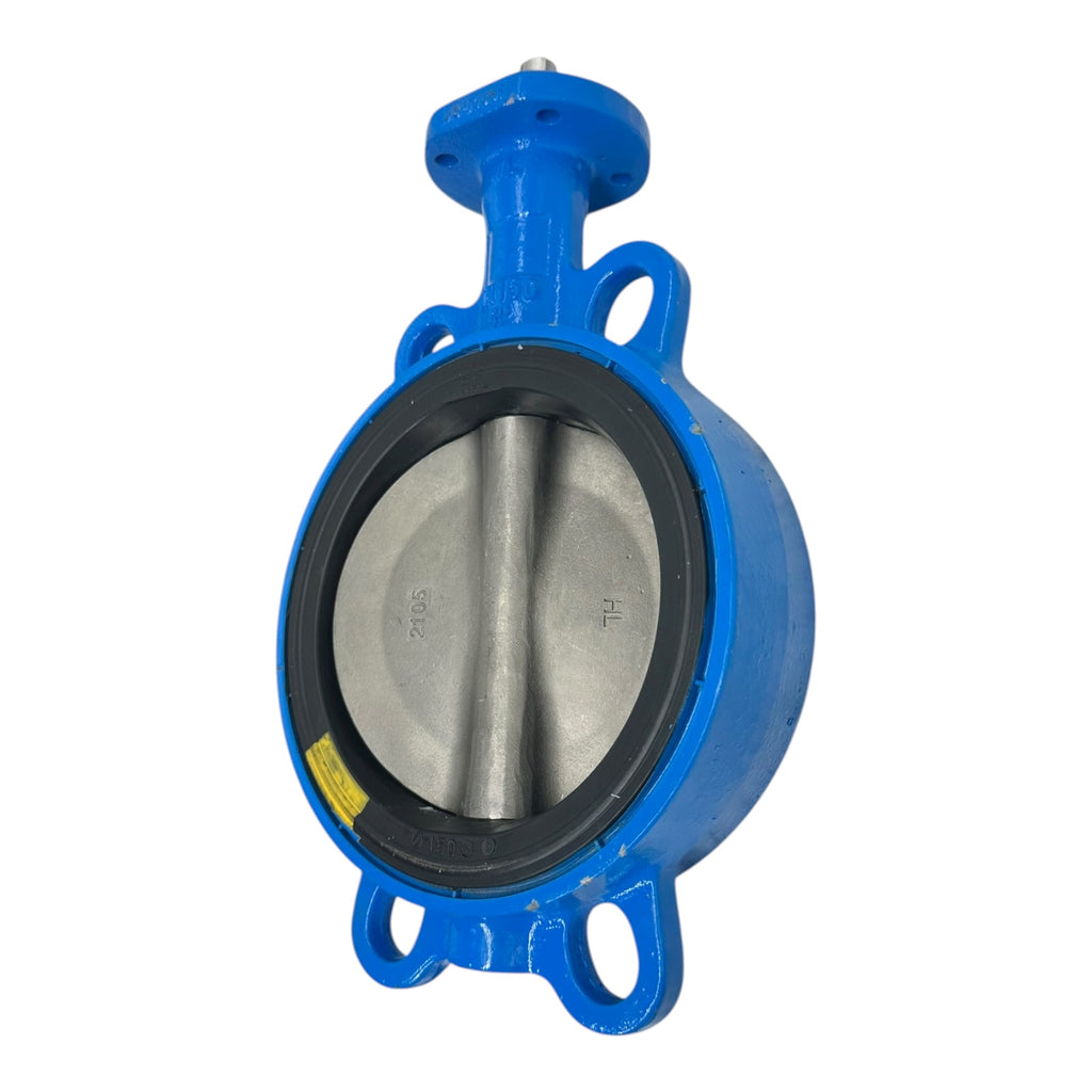 Absperrklappe DN150 PN16 Typ FLNV(W)-5 Sitz V CE0056 Flanschventil blau