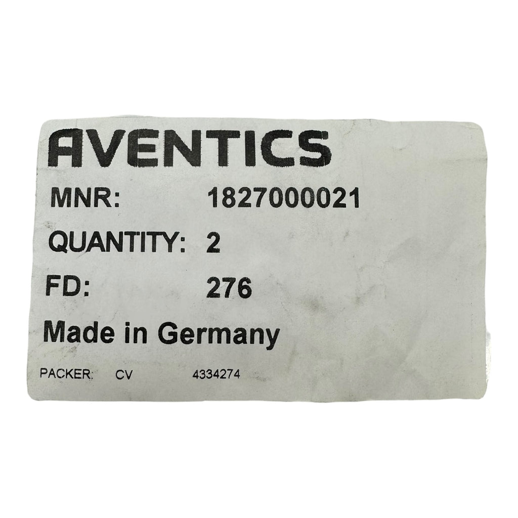 2x Aventics 1827000021 Schalldämpfer Pneumatik Filtereinsatz