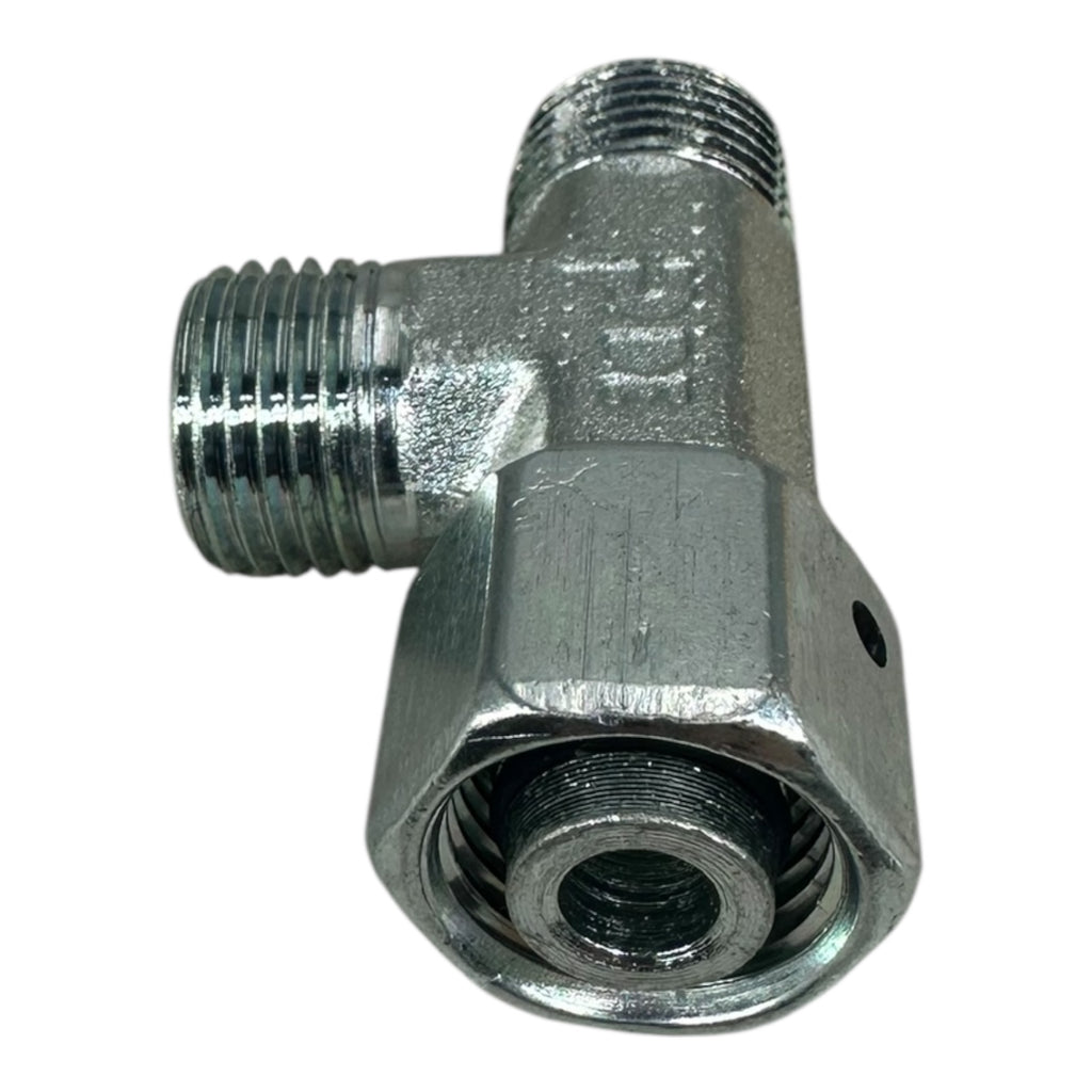 5x Parker EL10LOMDCF EO Swivel Nut Run Tee T-Stück Hydraulik Verschraubung