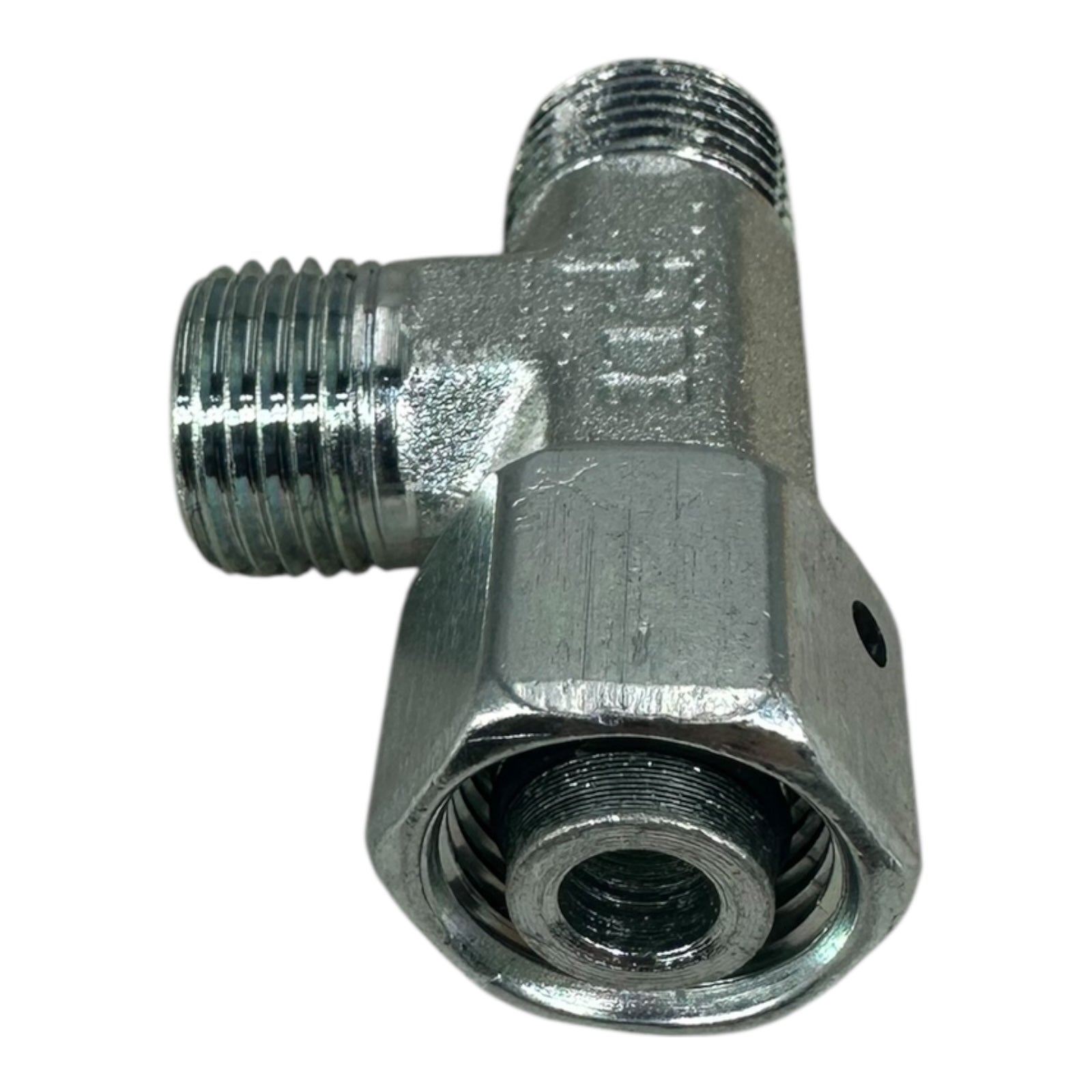 5x Parker EL10LOMDCF EO Swivel Nut Run Tee T-Stück Hydraulik Verschraubung