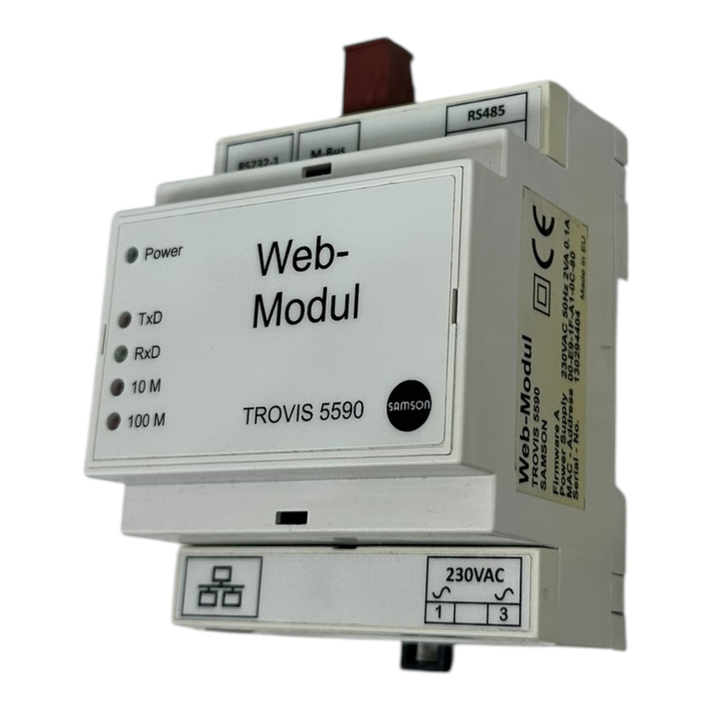 Samson TROVIS 5590 Web-Modul RS232 RS485 M-Bus Ethernet 230VAC