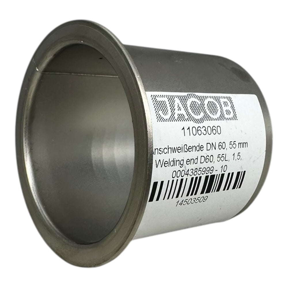 5x JACOB 11063060 Anschweißende DN60 D60x55mm Schweißmuffe Edelstahl