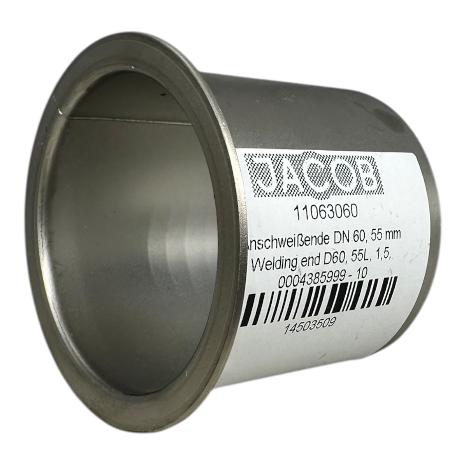 5x JACOB 11063060 Anschweißende DN60 D60x55mm Schweißmuffe Edelstahl