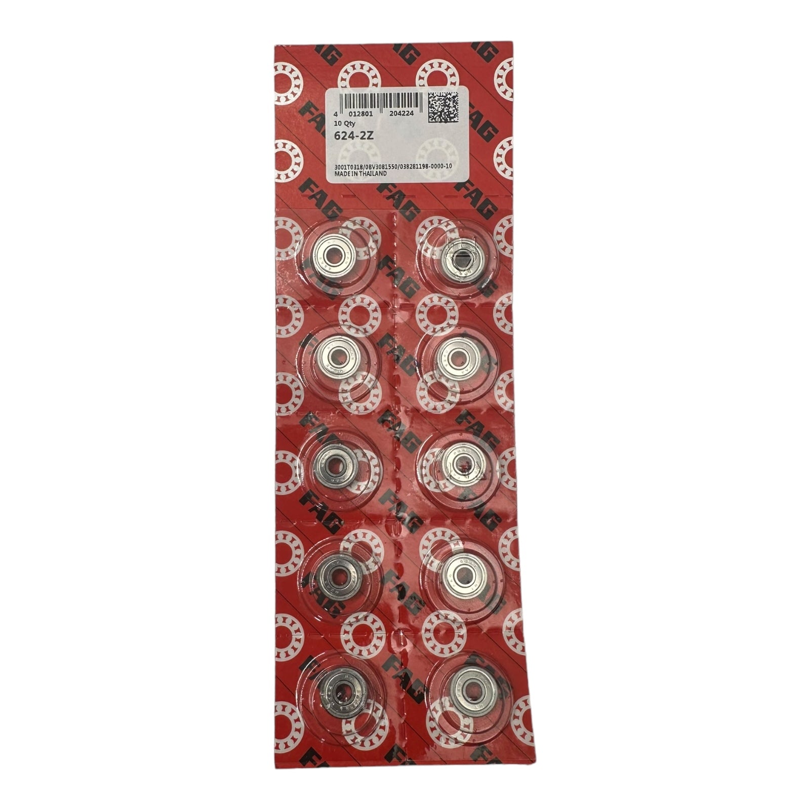 10x FAG 624-2Z Rillenkugellager 4x13x5mm