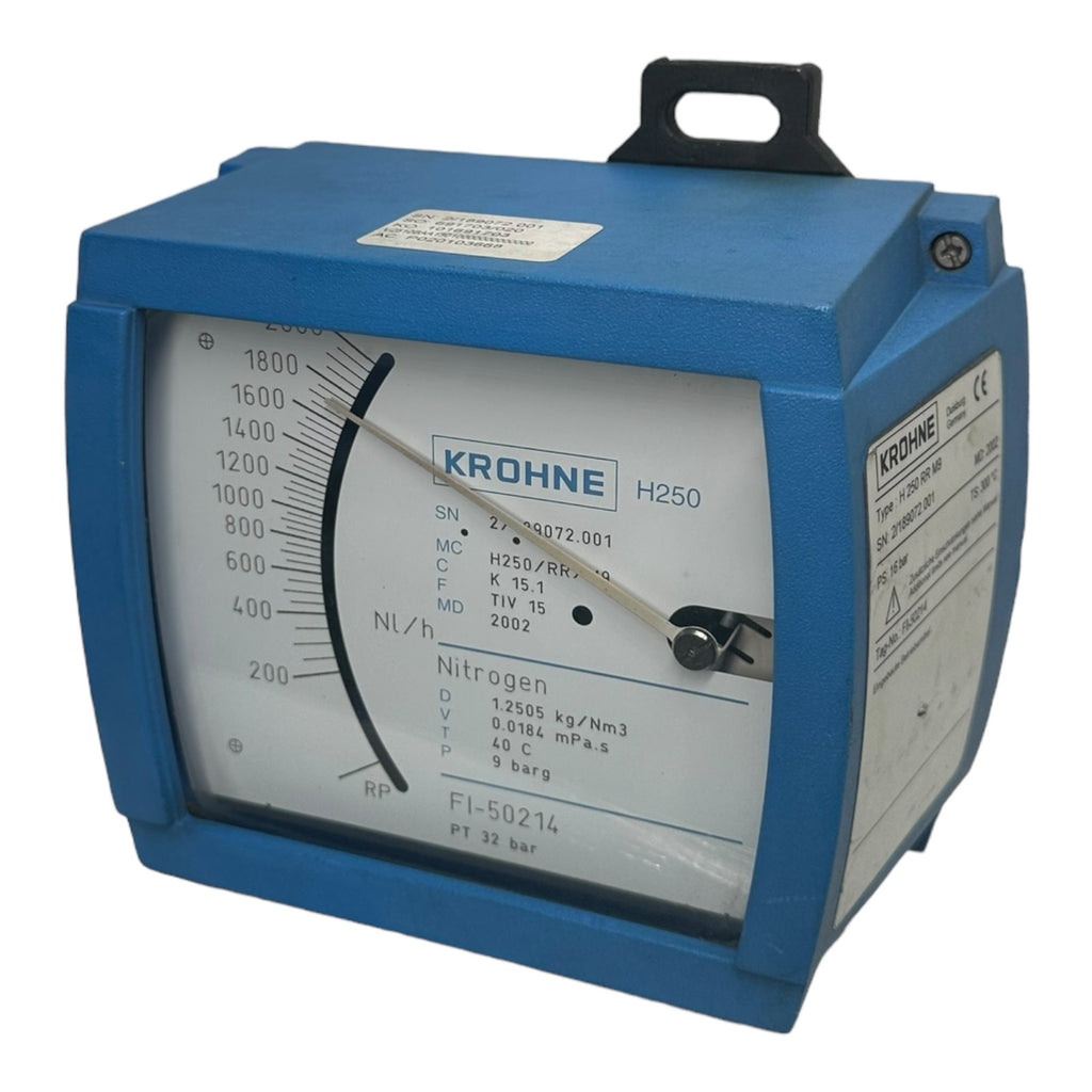 Krohne H250/RR/M9 Durchflussmesser PTmax: 32 bar PS: 16 bar 200 - 2000