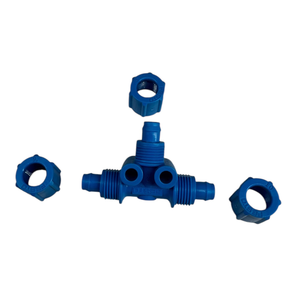 10x Festo FCK-3-PK-6-KU (6275) T-Verteilerstück Serie: P508 5,3mm