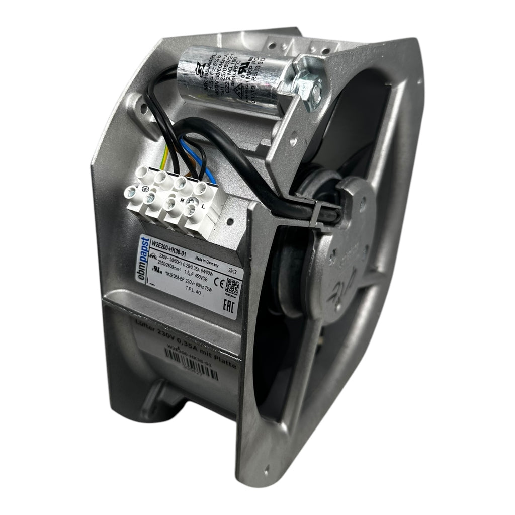 ebm-papst W2E200-HK38-01 Lüfter 230V, 0,35A, 80W mit Montageplatte