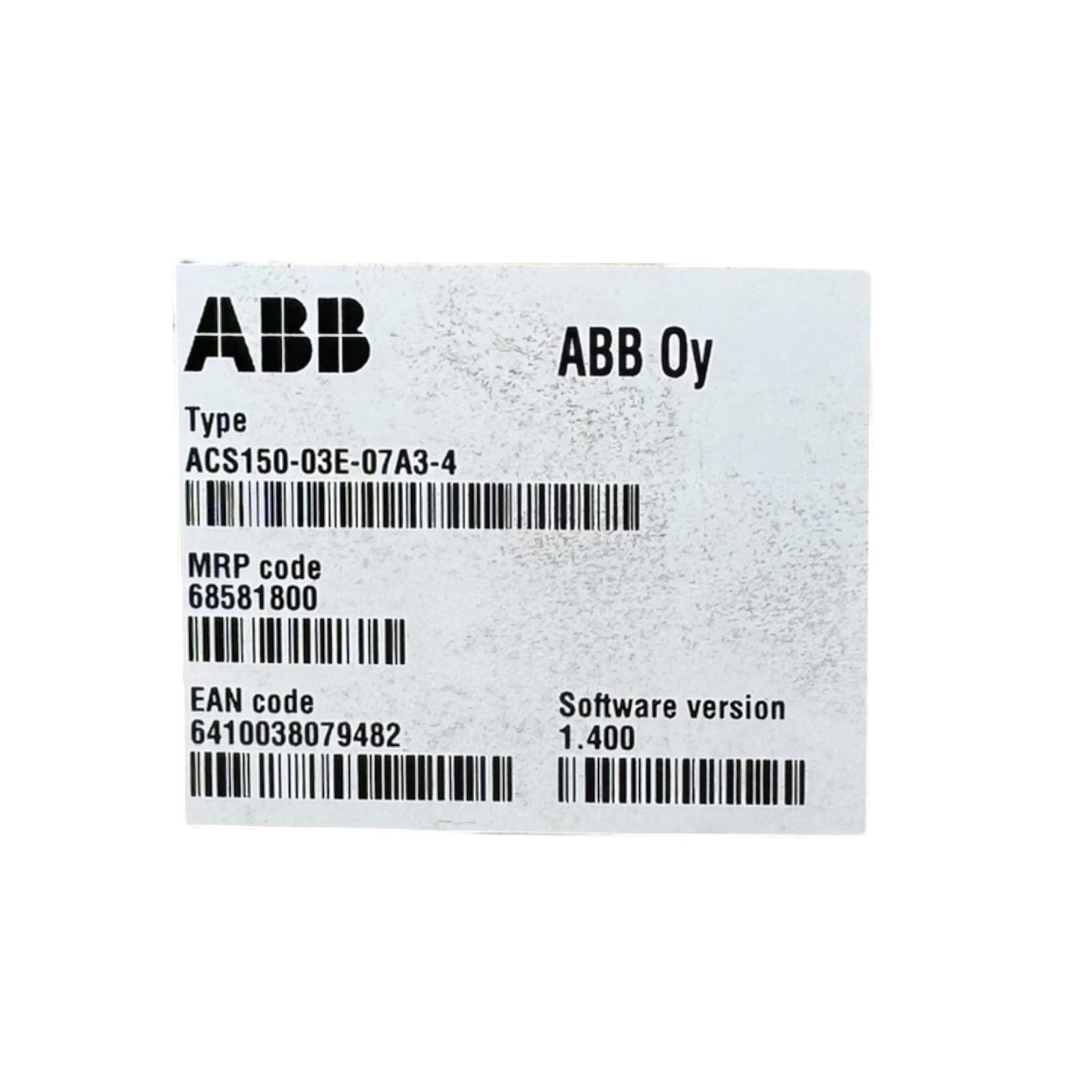 ABB ACS150-03E-07A3-4 Frequenzumrichter 3-Phasen 3kW 4HP 400Vac 7,3A 500Hz