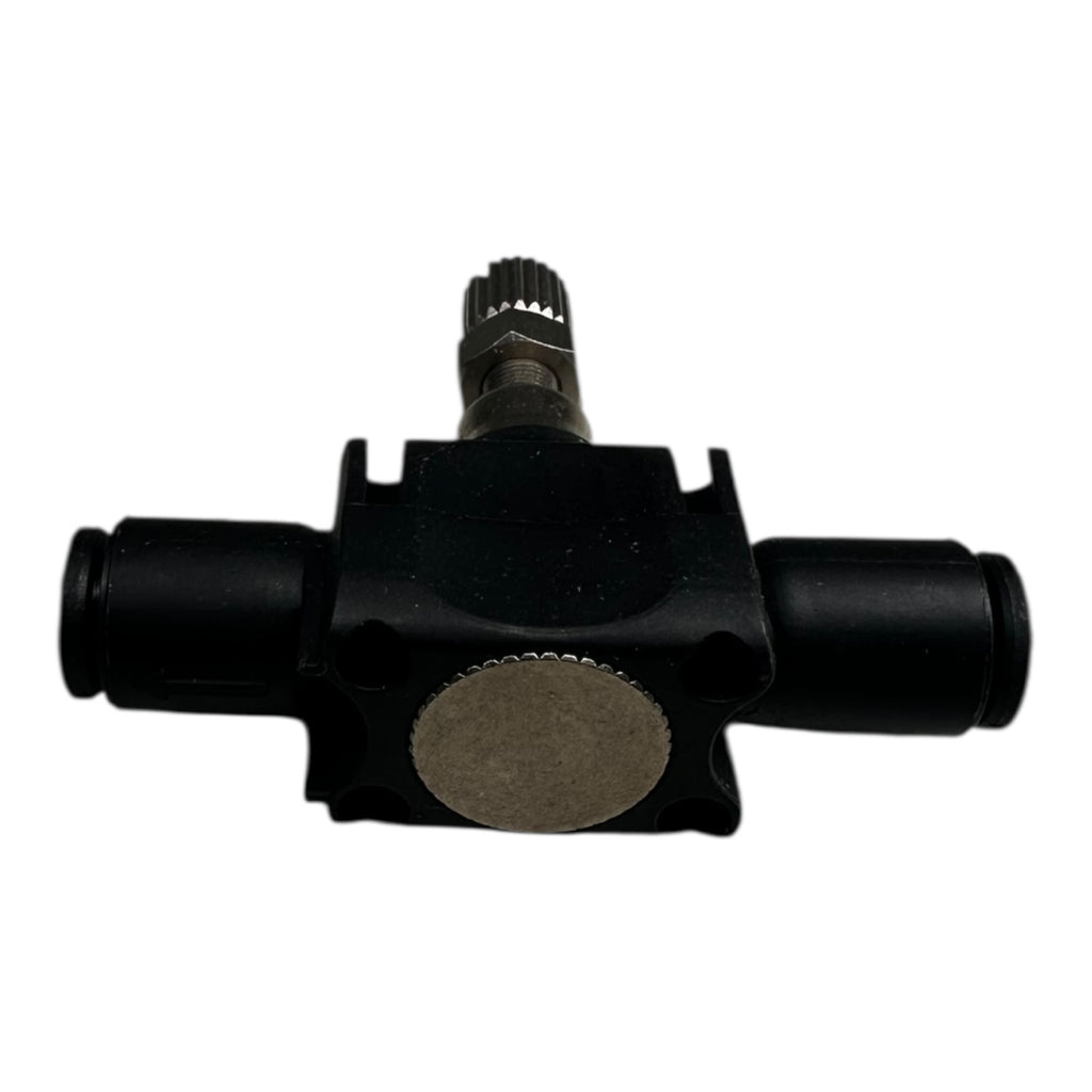 3x Parker 77700600 Durchflussregler mit Einstellschraube 6mm In-Line Regulator
