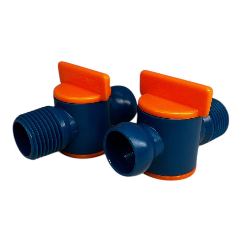 2x LOC-LINE 32092 Absperrventil Größe 1/2″ mit Außengewinde Abstellhahn