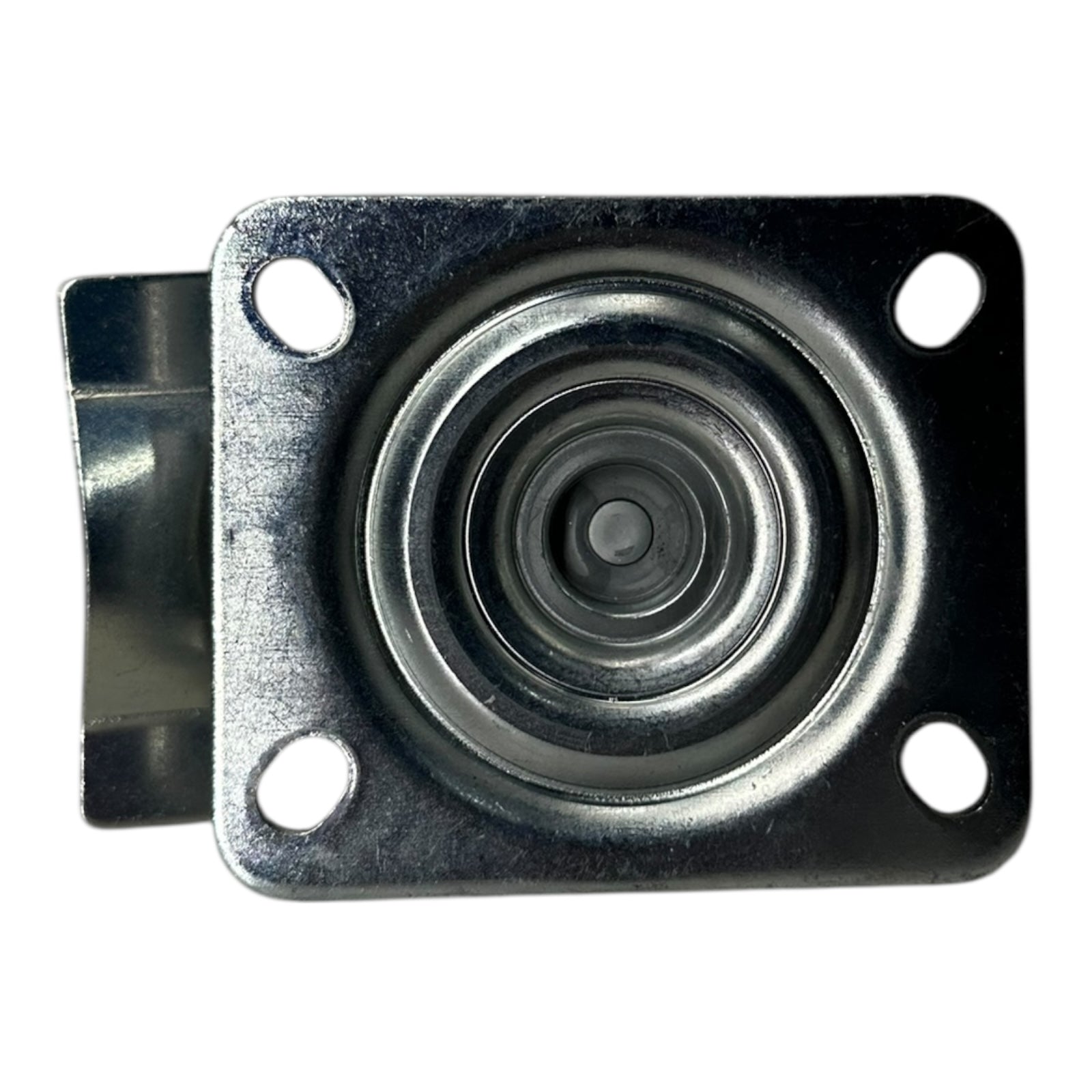 4x Lenkrolle 75mm Polyamid Schwerlast weisse Rolle mit Feststeller