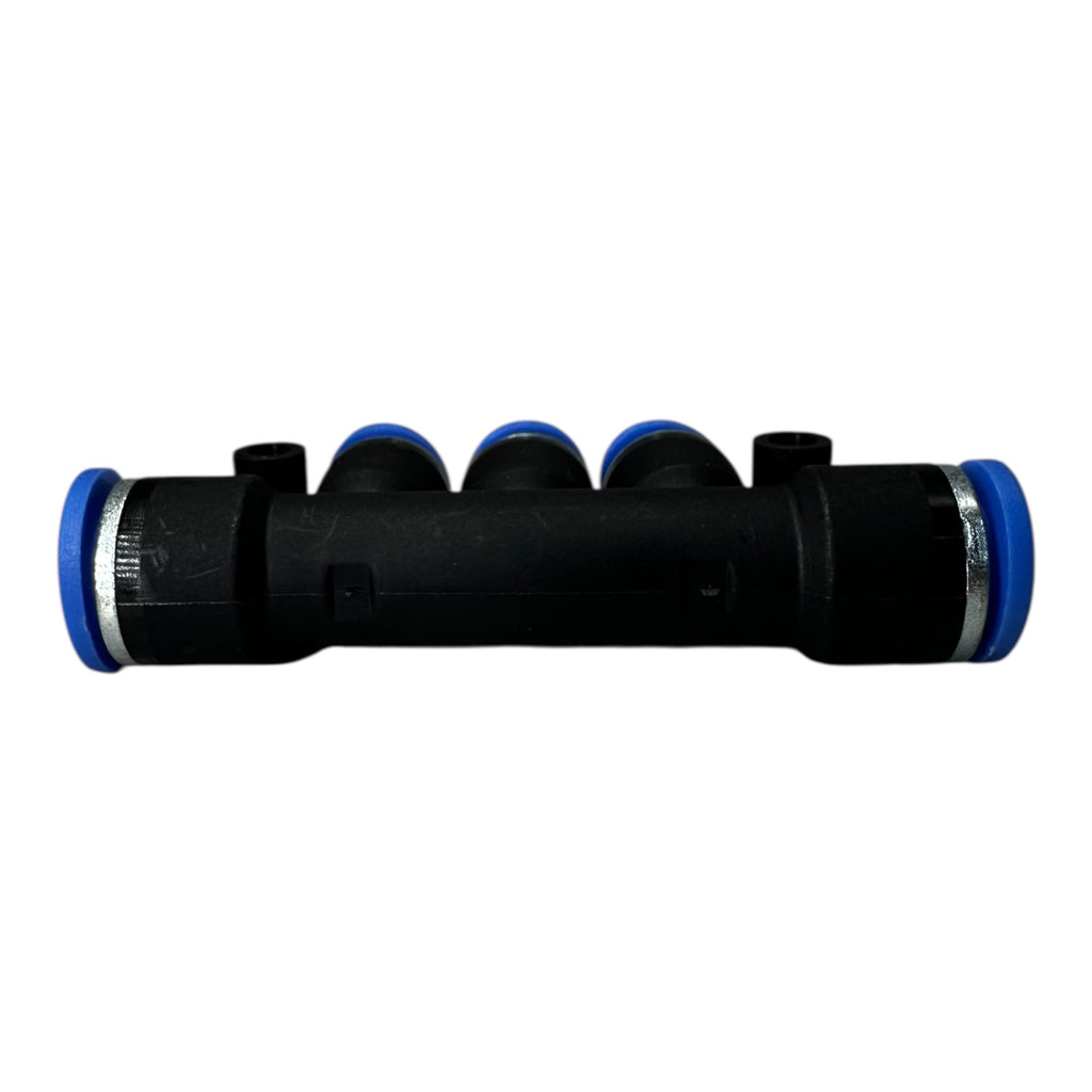 5x Sang-A GPKG 1008 10x8mm 5/16" Triple Run Tee Reducer, Push to Connect Fitting