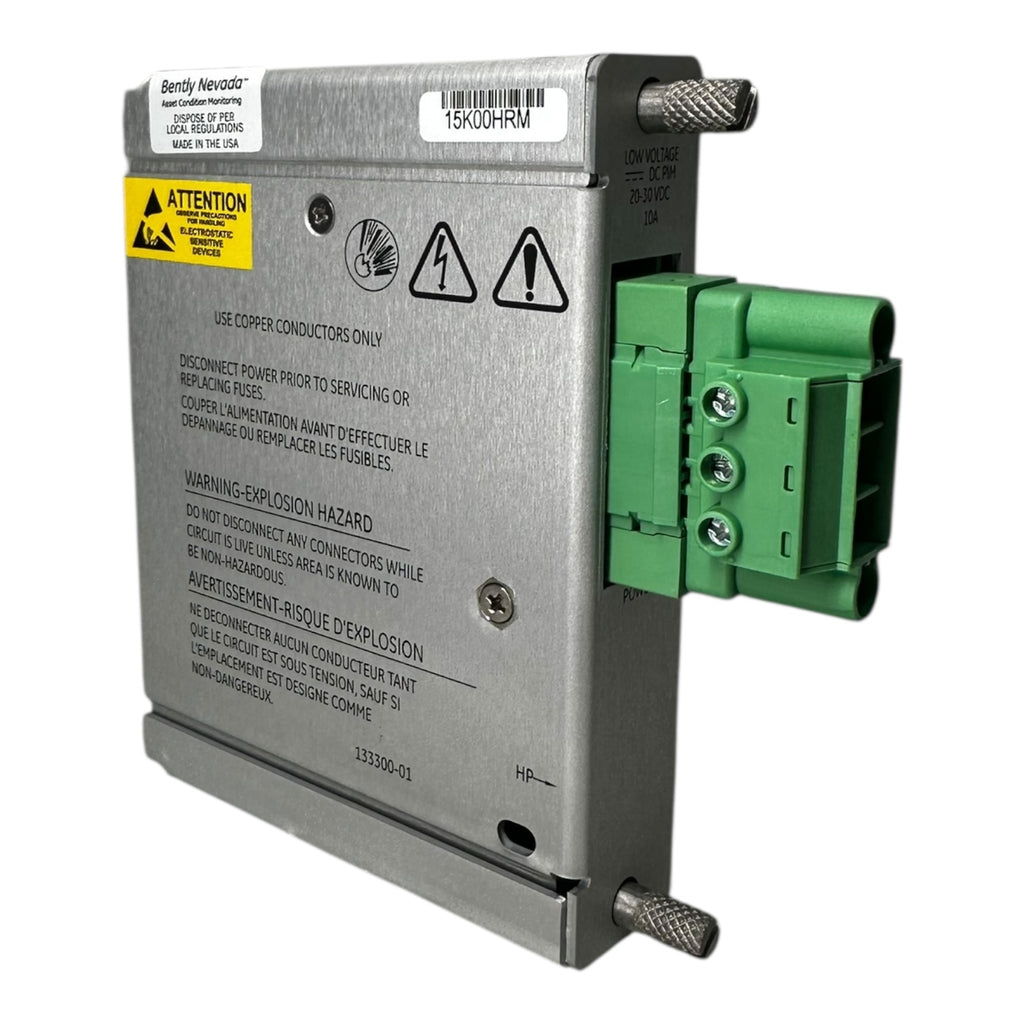 Bently Nevada 3500/15 133300-01 Low Voltage DC Power Input Module