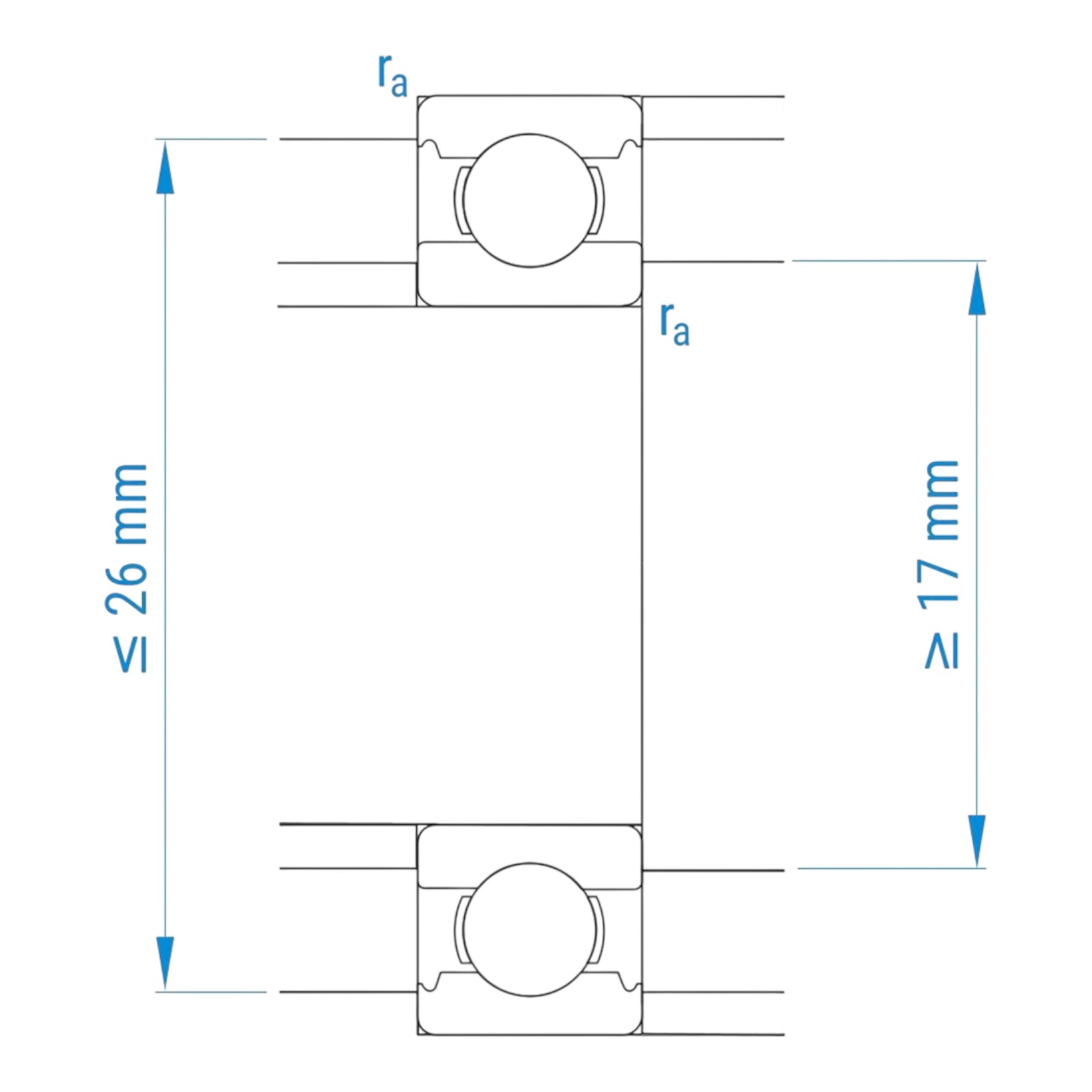 6x SKF 61902 einreihiges Kugellager Rillenkugellager 15x28x7mm