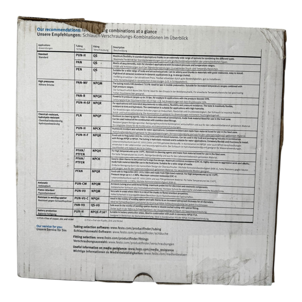 Festo PLN-8X1,25-SW 195282 Kunststoffschlauch 1,4 MPa 5,9x8mm 50M