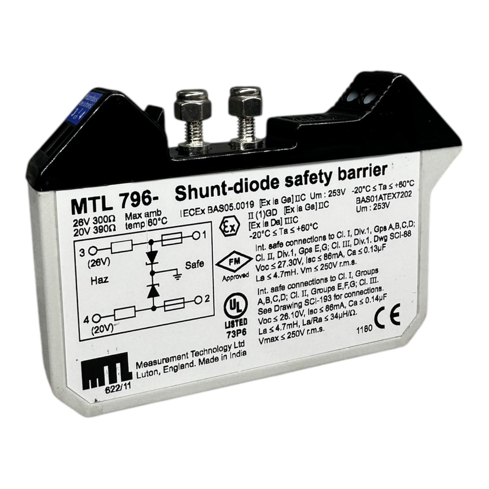 EATON MTL796 Shunt-Diode Safety Barrier Ex-Schutz Trennbarriere MTL 26V 300Ω