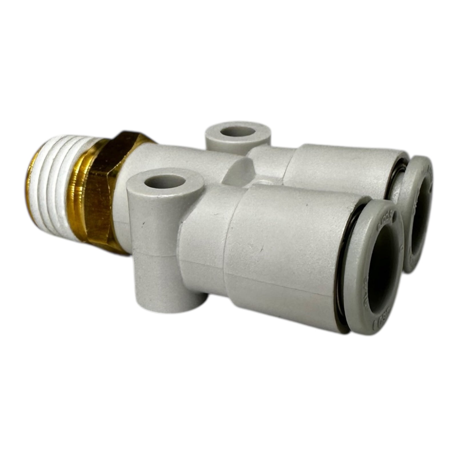 10x SMC KQ2U08-02AS Pneumatik Y-Steckverbinder 1/4” auf R1/4 Zoll