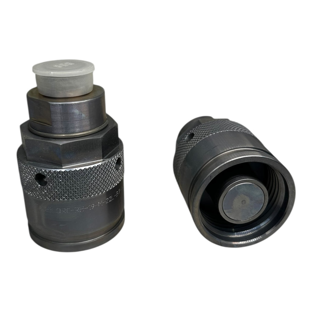 2x Stauff QRC-RH-19-M-22L-BT-W3 Hydraulik-Schnellkupplung gerade