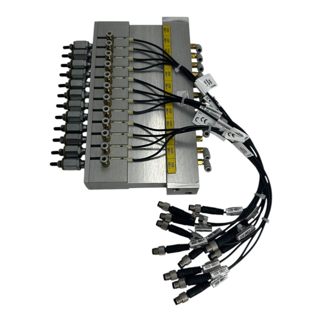 SMC CD85N12-0056 Mehrfach-Pneumatikzylinder mit Ventilinsel Sensor BMF303K