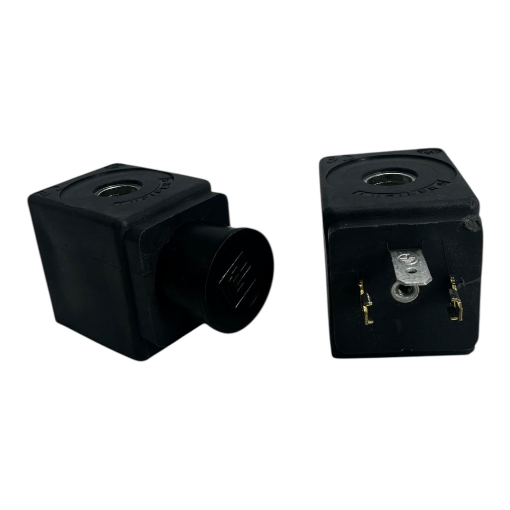 2x Parker 481865C2 D5B F Magnetspule 24V 9W Ventilspule VDE