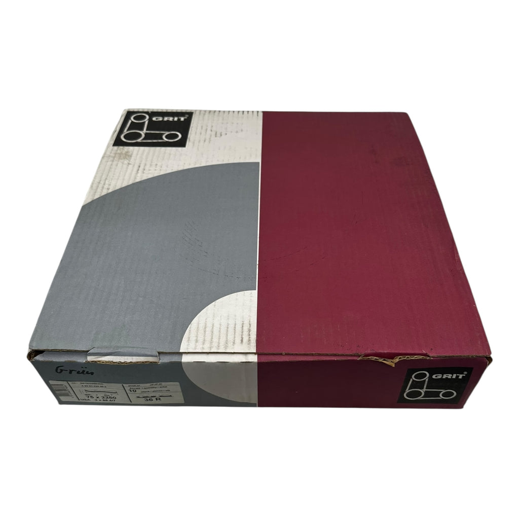 GRIT S0752250036R Schleifbänder 75x2250mm 36R Korn 10 Stück JPJPJE
