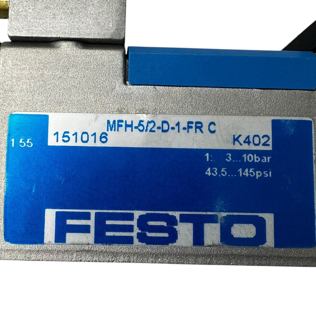 Festo MFH-5/2-D-1-FR-C Magnetventil 5/2 Wege 3–10bar Pneumatikventil 151016