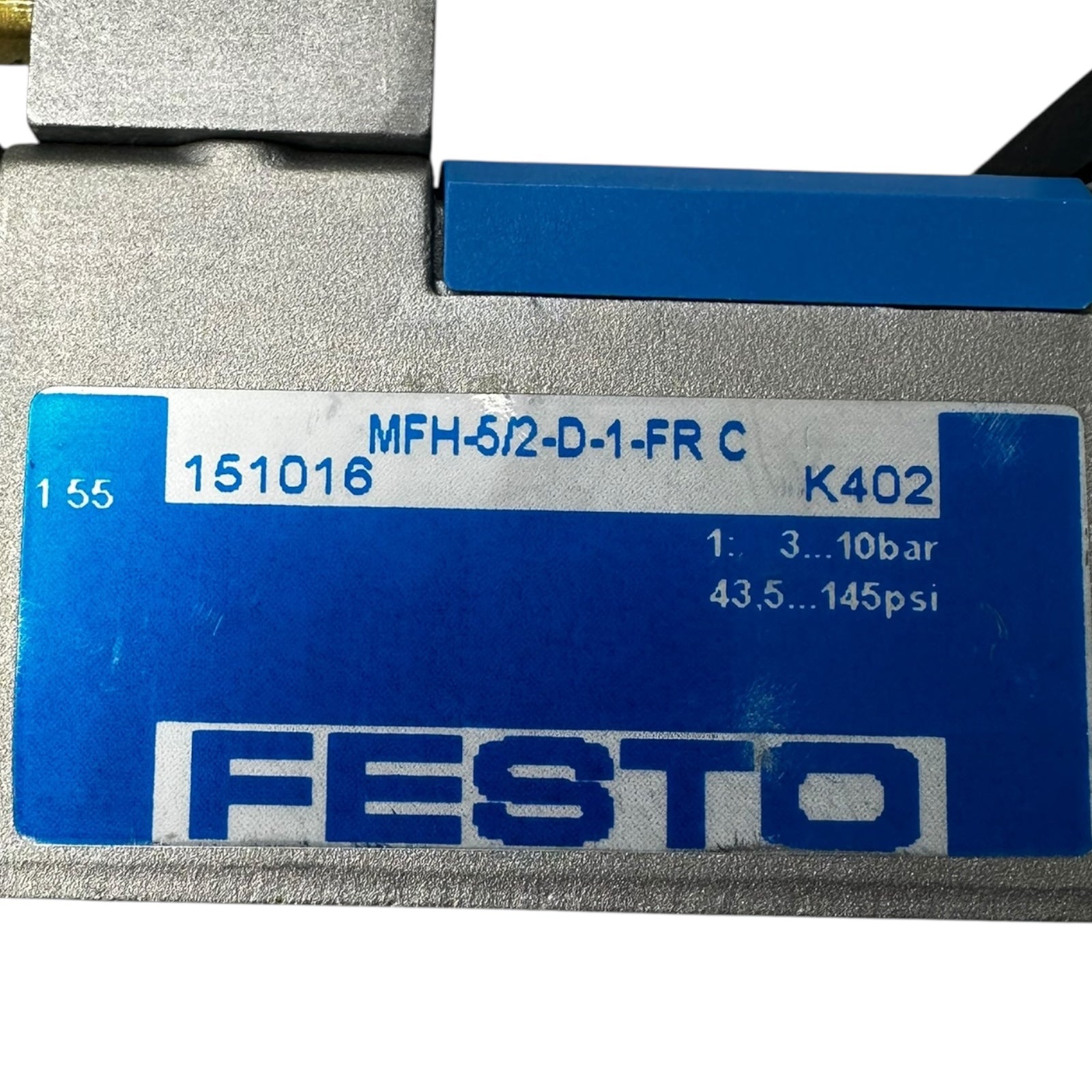 Festo MFH-5/2-D-1-FR-C Magnetventil 5/2 Wege 3–10bar Pneumatikventil 151016