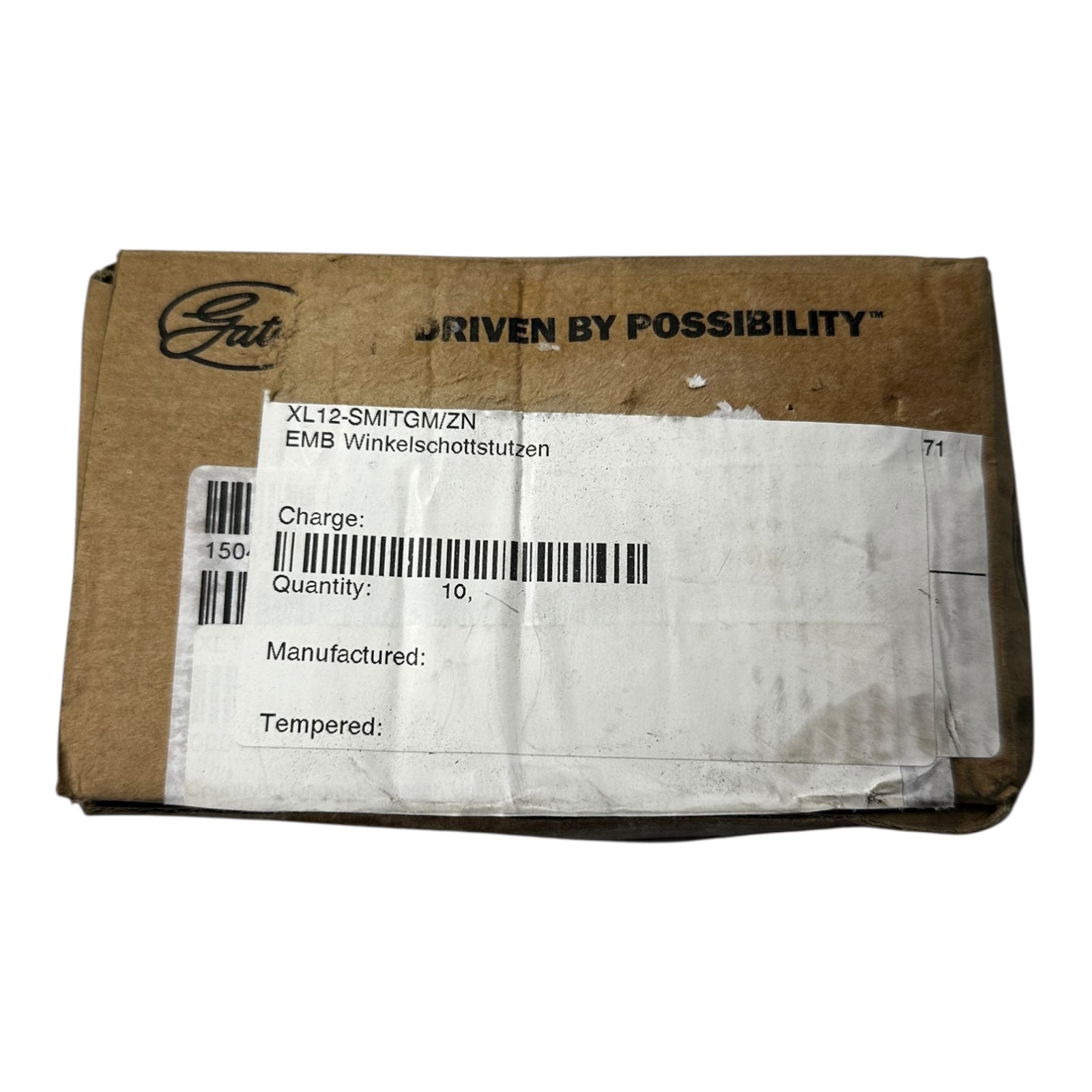 10x EMB Winkelschottstutzen XL12-SMITGM/ZN 90° Verschraubung Hydraulik