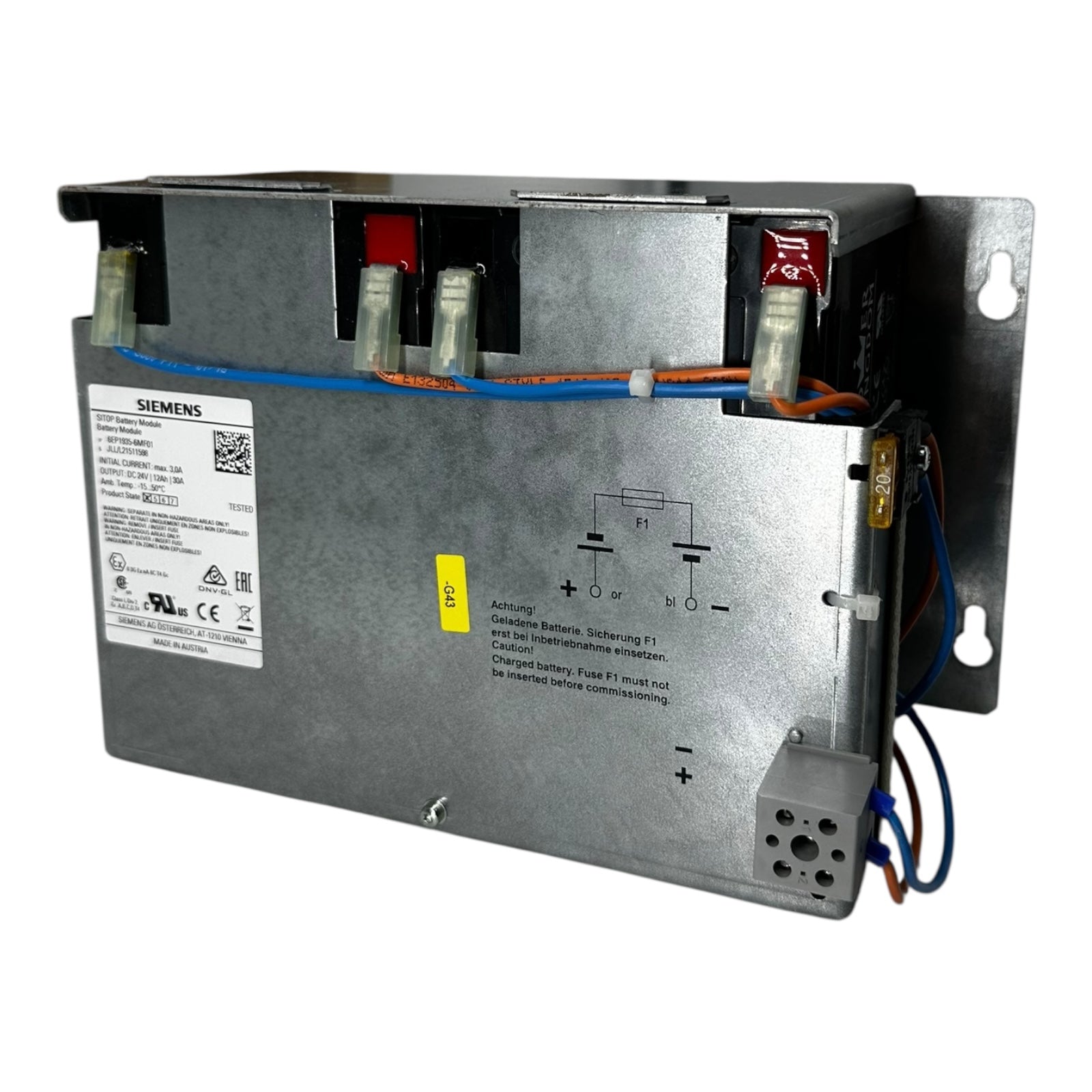 Siemens SITOP 6EP1935-6MF01 Battery Module 24 V 12 Ah 30 A US/EX ATEX CE NEU