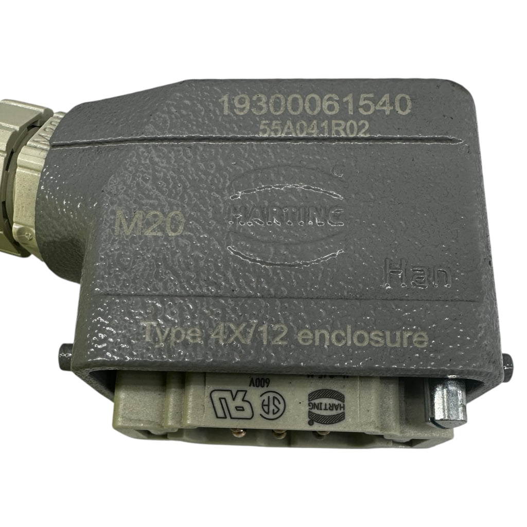 Harting Han 4X/12 Gehäuse M20 mit Lapp Ölflex 4G2,5 mm² 10m Anschlusskabel 600V