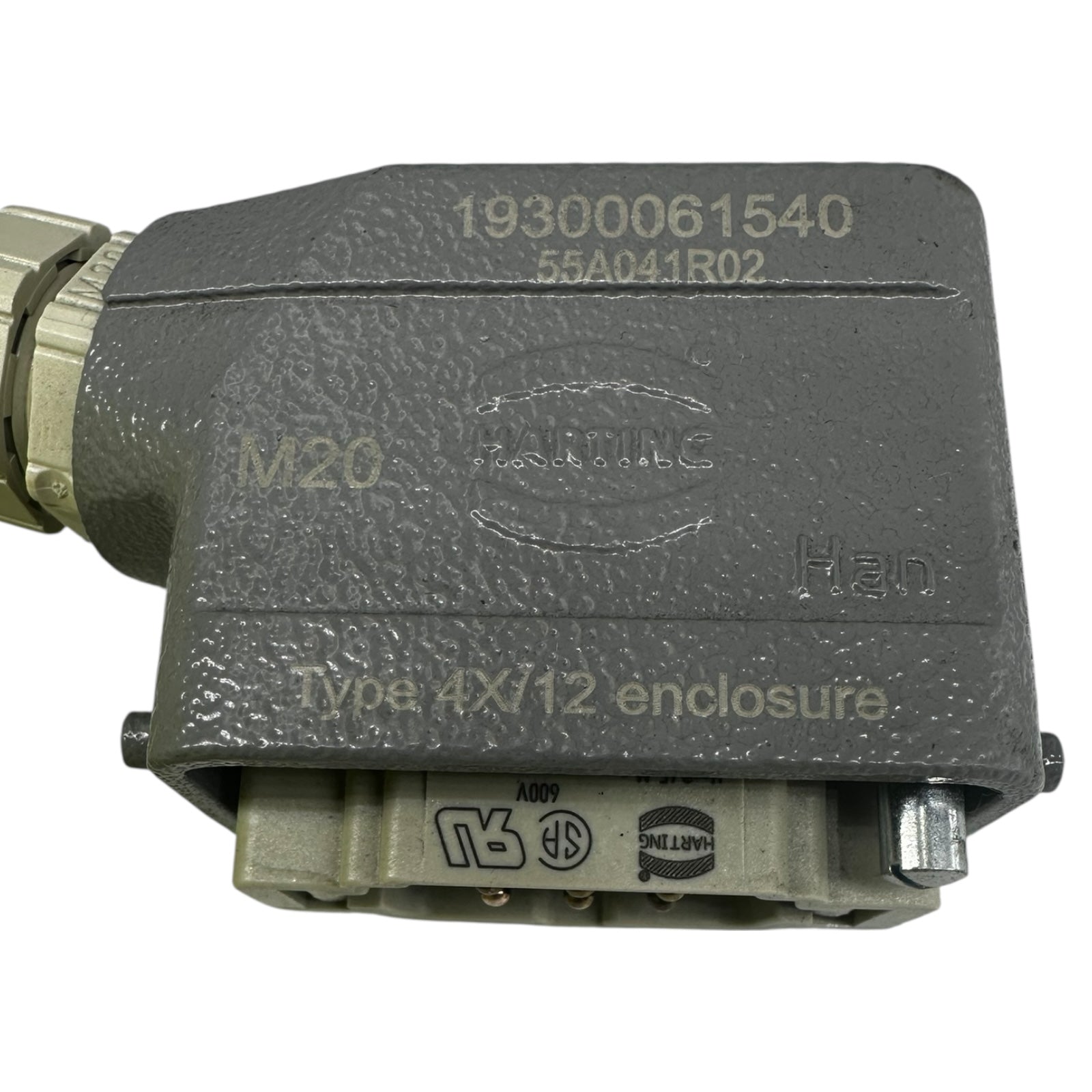Harting Han 4X/12 Gehäuse M20 mit Lapp Ölflex 4G2,5 mm² 10m Anschlusskabel 600V