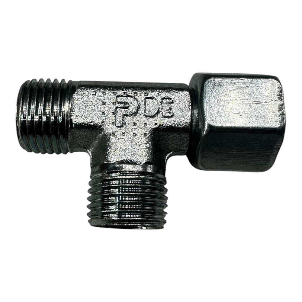 10x Parker Ermeto EL10LOMDCF Hydraulik T-Stück Verschraubung 10mm Außengewinde