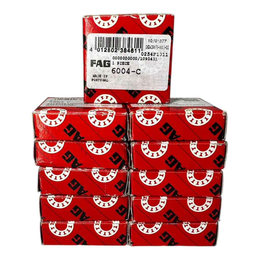 11x FAG 6004-C Rillenkugellager Kugellager 20x42x12mm