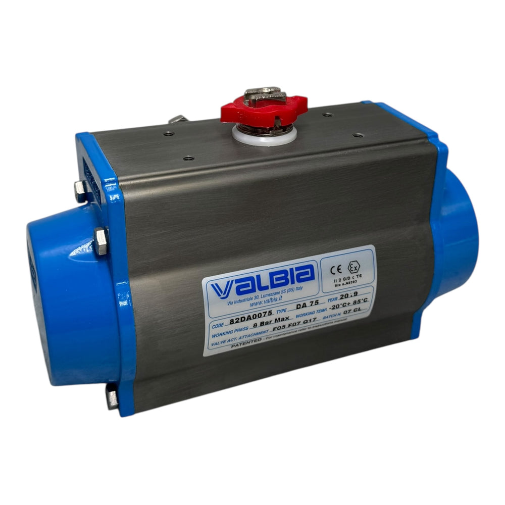 Valbia 82DA0075 Pneumatik Schwenkantrieb DA75 8bar F05 F07 Q17 -20°C bis 85°C EX