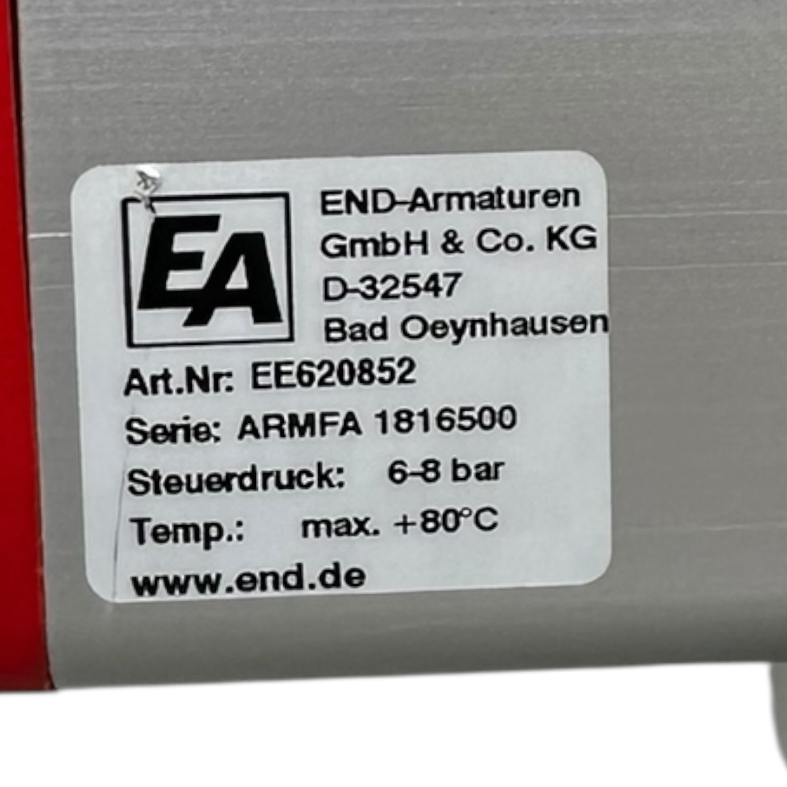 END-Armaturen BVHD DN50 PN25 Klappe mit EPR Elektro-Pneumatik Positioner IP66