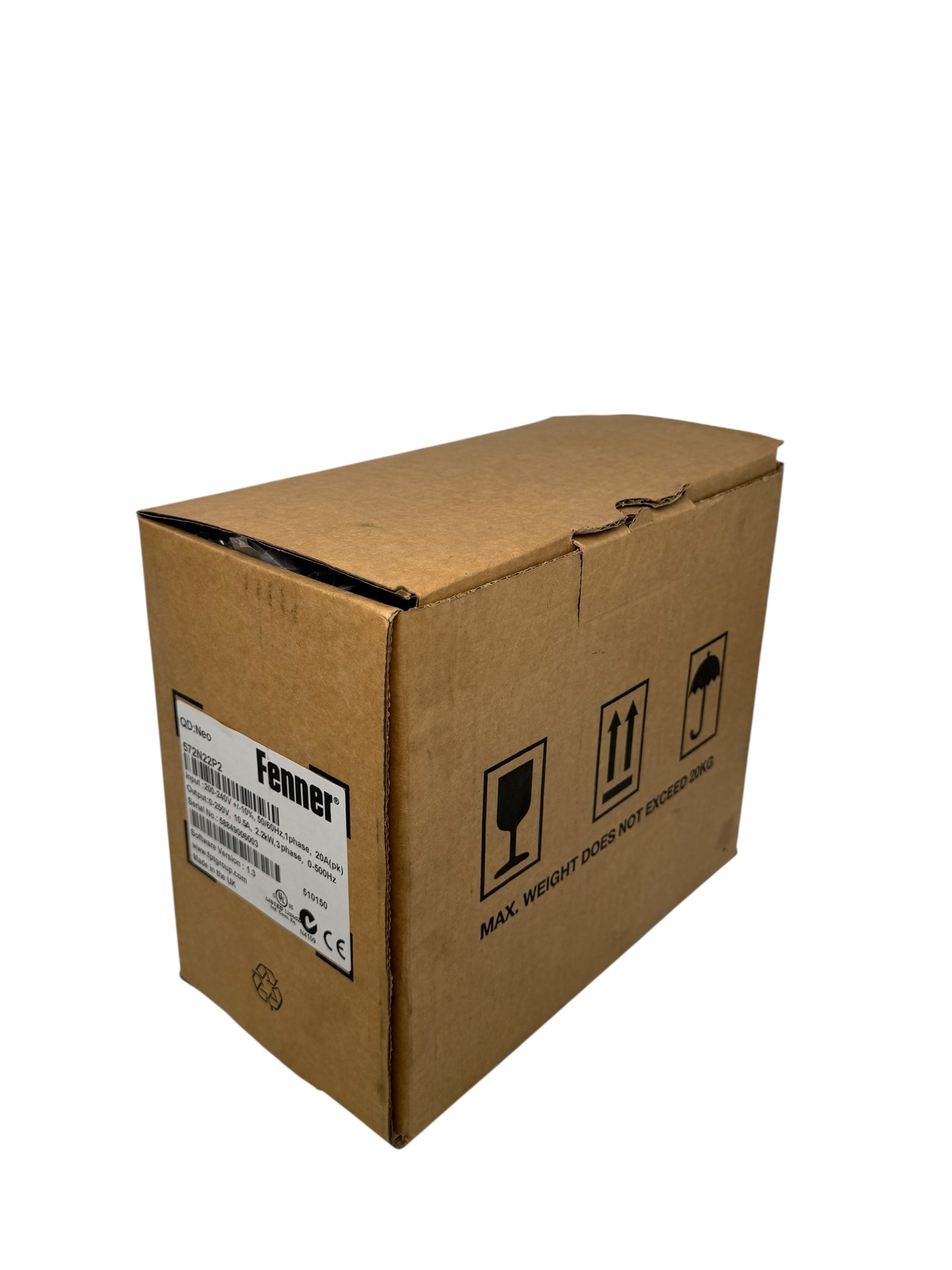 Fenner QD:Neo 572N22P2 Frequenzumrichter 2,2kW 10,5A 200-240V 3PH UNUSED
