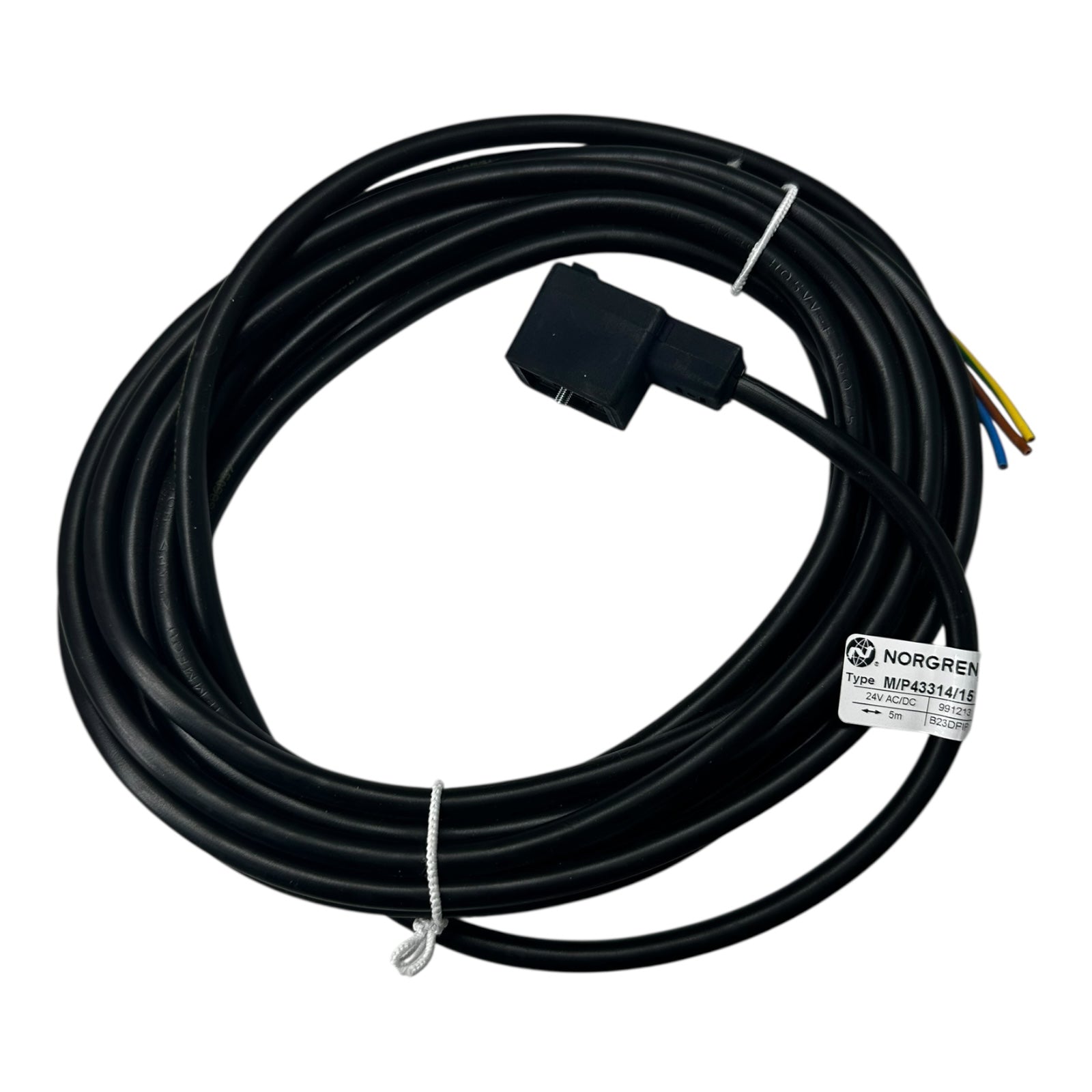 Norgren M/P43314/15 Ventilstecker mit Kabel 24V AC/DC 5m Anschlussleitung