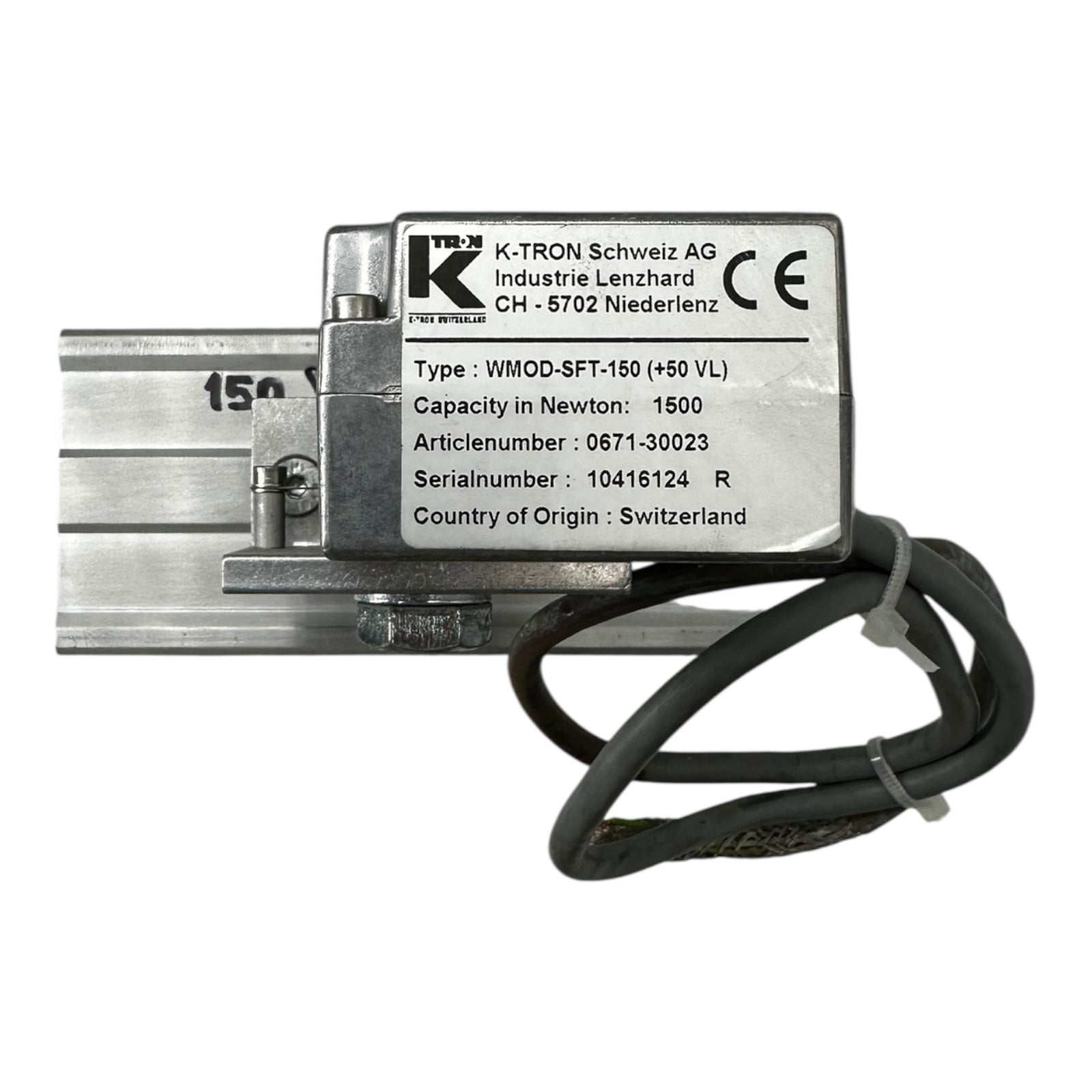 K-Tron WMOD-SFT-150 Wägezelle Kraftsensor 1500N 50kg VL 0671-30023