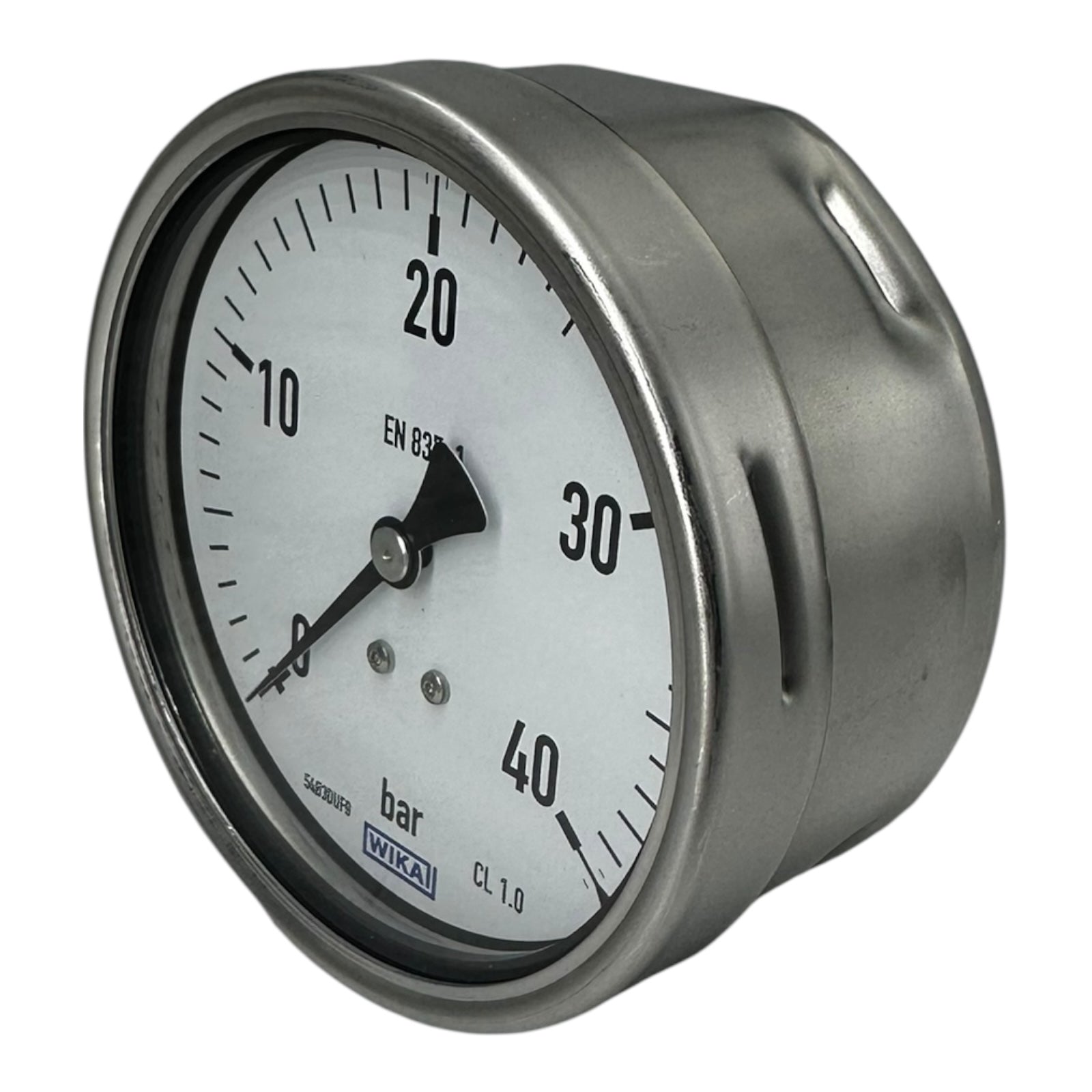 WIKA Manometer 212.20.100 40 bar G1/2B hinten exzentrisch 100mm Druckmesser