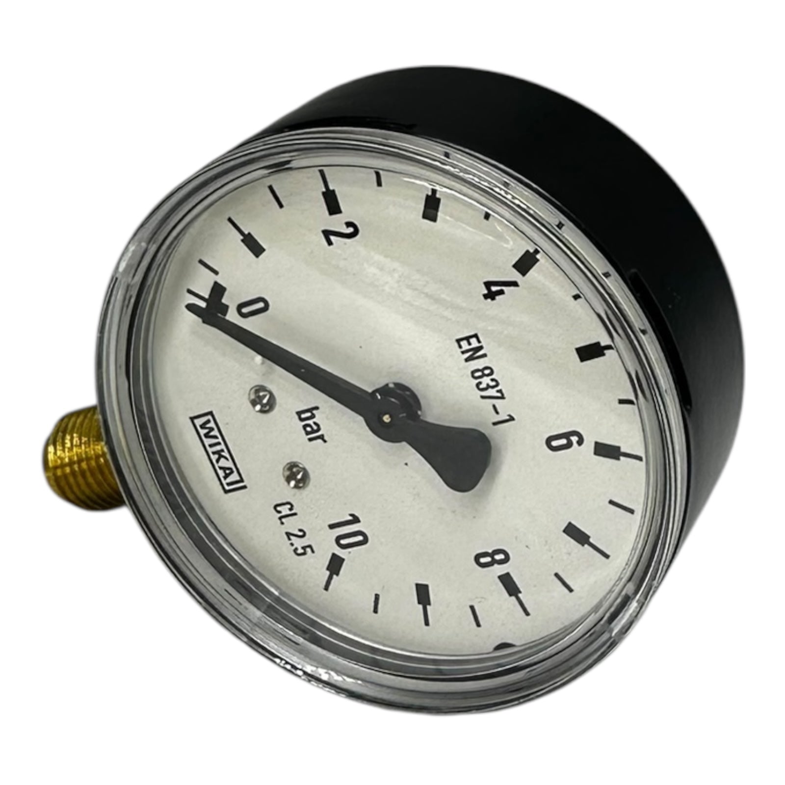 4x WIKA Manometer 0–10 bar G1/4B unten Ø63mm Druckmesser Messgerät CL 2.5