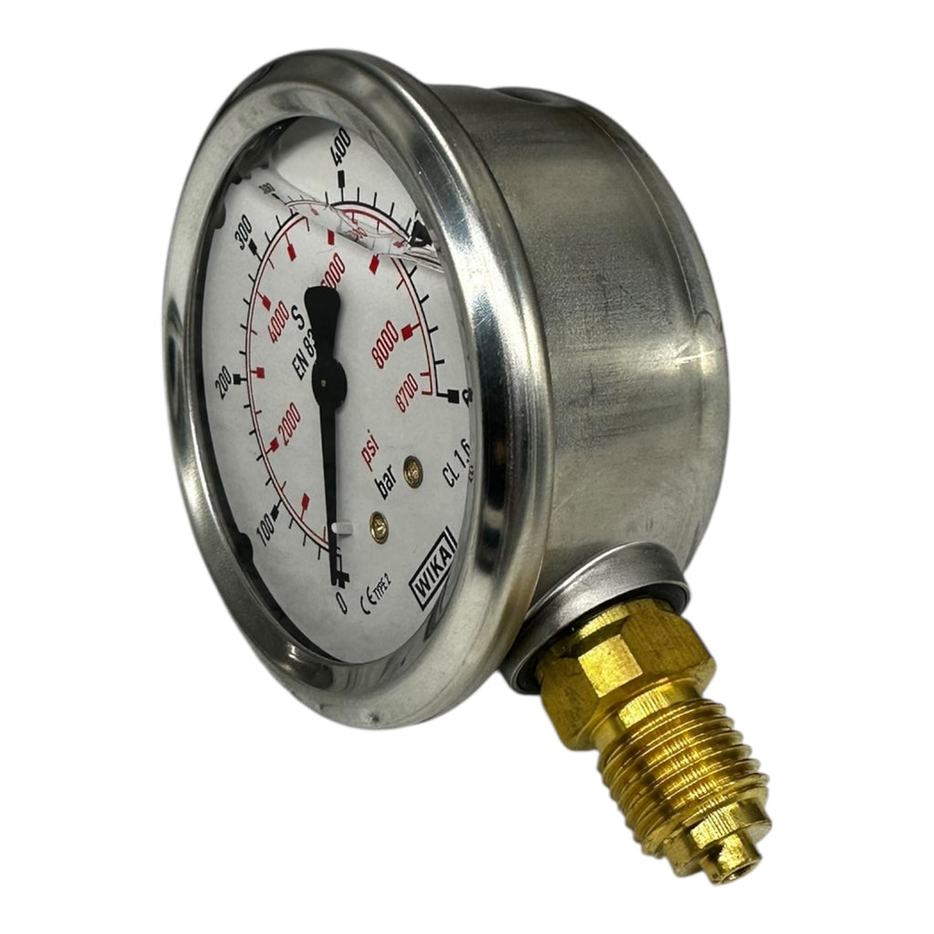 WIKA Manometer 0–600 bar 8700 psi G1/4B unten Ø100mm Druckmesser CL 1.6