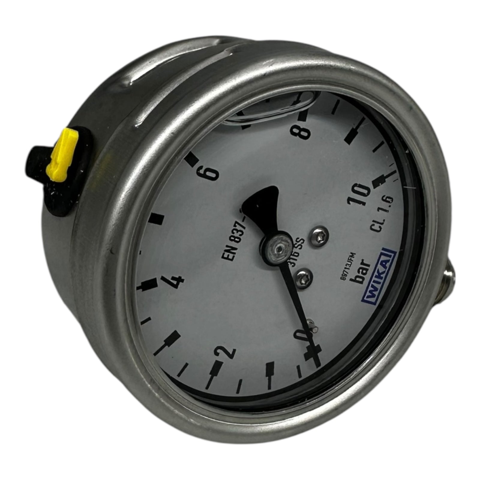 WIKA Manometer 233.50.063 10 bar G1/4B unten Ø63mm Edelstahl 316SS Druckmesser