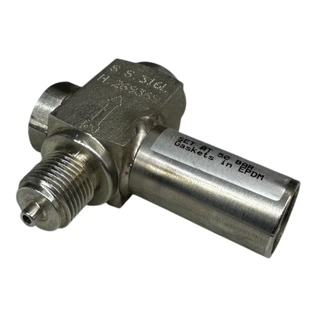 Sicherheitsventil Edelstahl 1/2” G Set 50 bar EPDM Dichtung Überdruckventil Neu