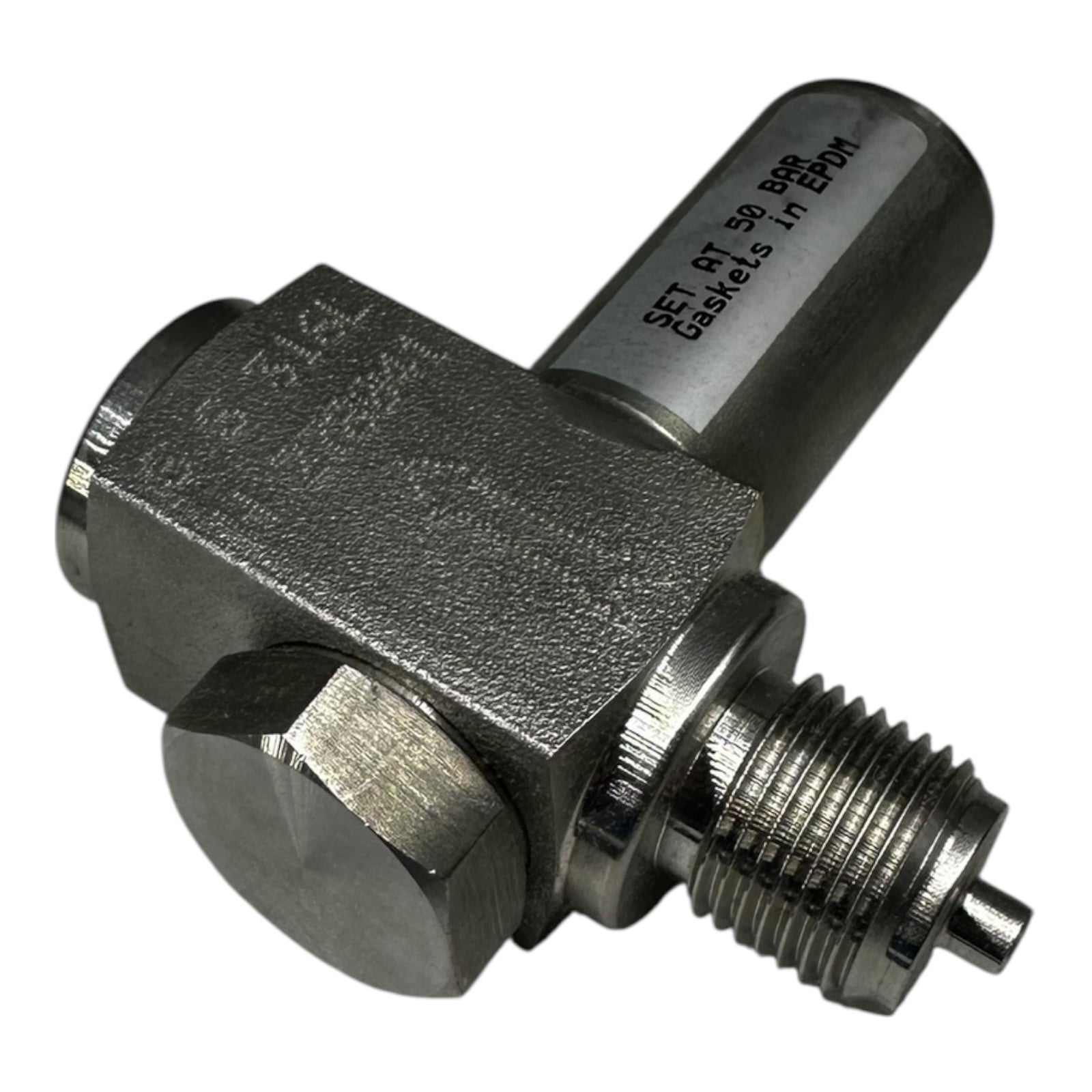 Sicherheitsventil Edelstahl 316L G1/2 Außengewinde Set 50 bar EPDM Dichtung Neu
