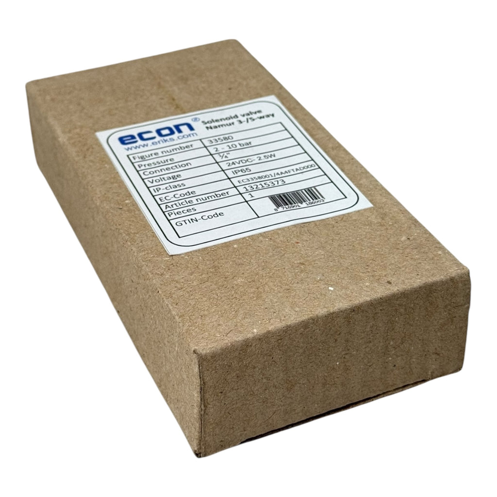 Econ Magnetventil 33580 Namur 3/2 5/2 Wege 24V DC 2,5W Pneumatikventil IP65