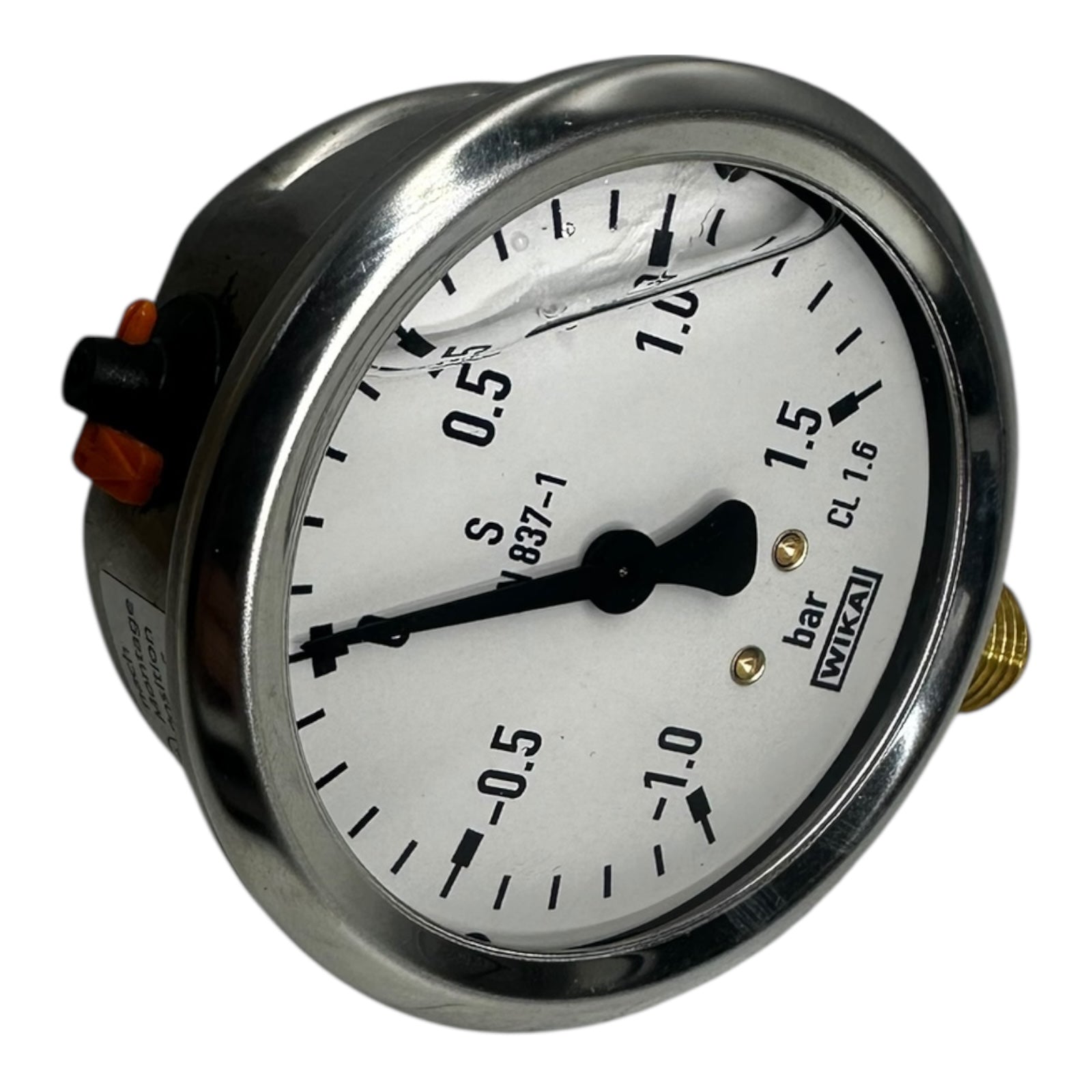 WIKA Manometer 213.53.063 -1/+1,5 bar G1/4B Ø63mm Unteranschluss CL1.6